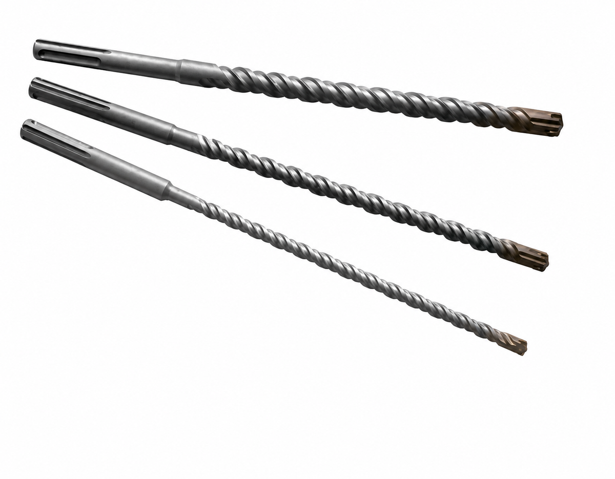 Lot de 3 forets béton SDS Max 460 mm – Ø 10, 18 et 25 mm pour perforateur