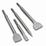 Jeu de 4 burins SDS PLUS 400 mm – Pointu, plats et large pour perforateur